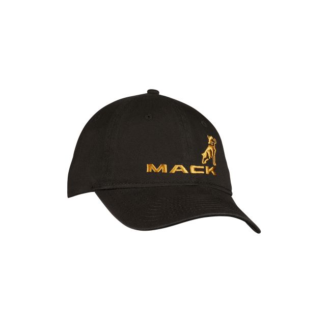 Mack Trucks ロゴ ワークキャップ Black Stretch Fit with Silver Mack logo - Mack Trucks