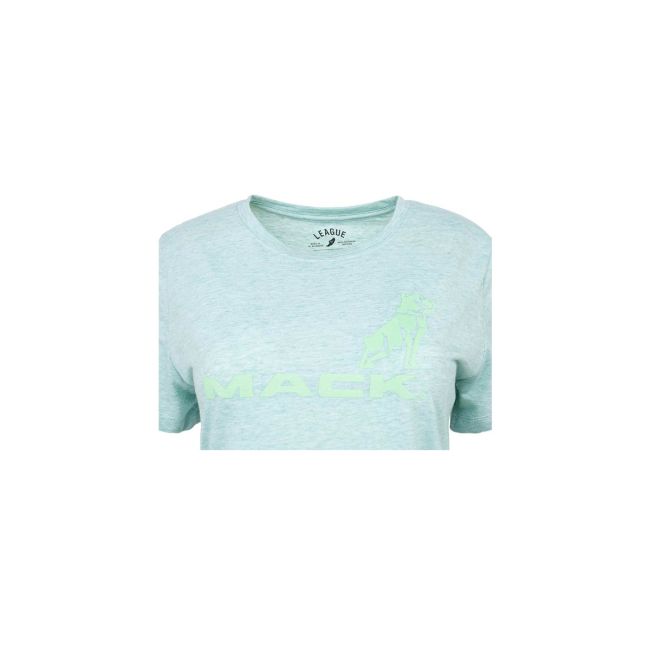Ladies Mack Logo Seafoam Green Reclaim T-shirt - Mack Trucks