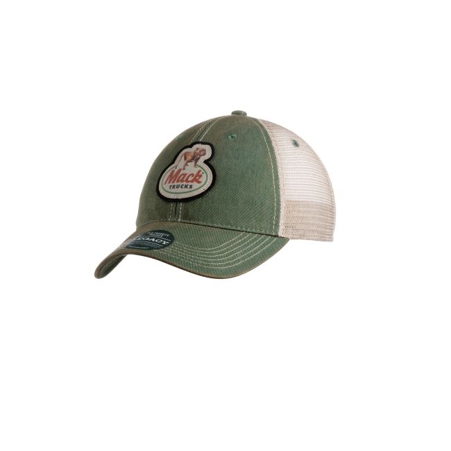Mack Trucks 緑のキャップ　80s USA製 Mack Green Slouch Retro Logo Cap - Mack Trucks