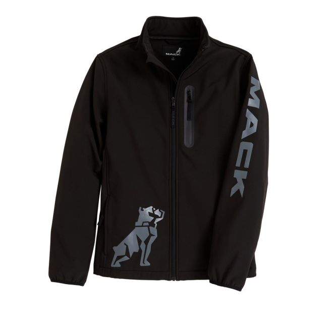 ジャケット・アウター Mack Black Softshell Jacket - Mack Trucks