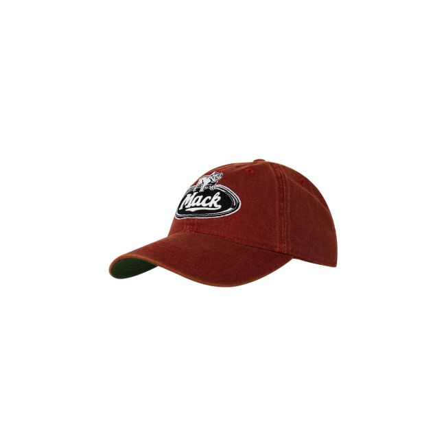 Mack Trucks 赤 キャップ Manchester 80s USA製 Mack Trucks 赤 キャップ Manchester 80s USA製 Mack Trucks 赤
