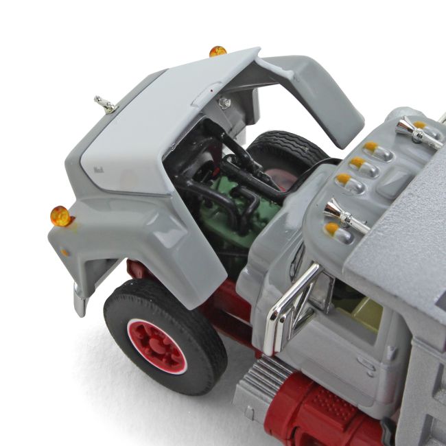 Mack R Model Silver & Red Dump Truck Diecast - Mack Trucks