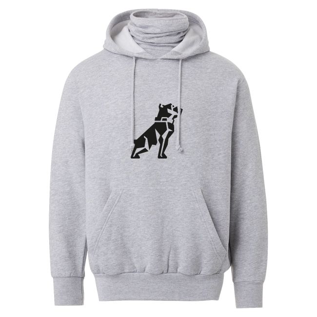 Youth Grey Gaiter Hoodie - Mack Trucks