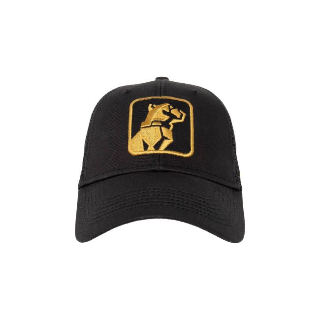 Gold Bulldog Patch Black Cap