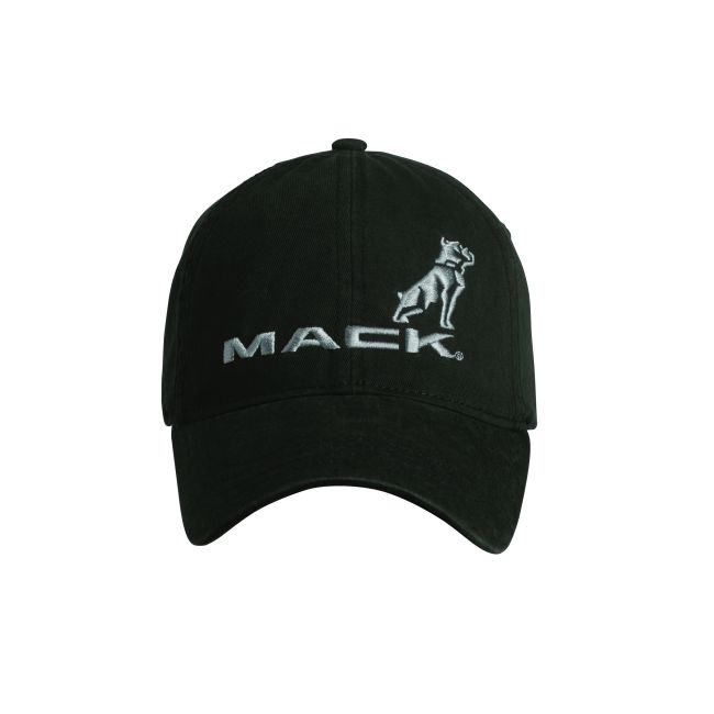 Mack Trucks 刺繍ロゴ キャップ 黒 Black & Grey Mack Logo Cap - Mack Trucks