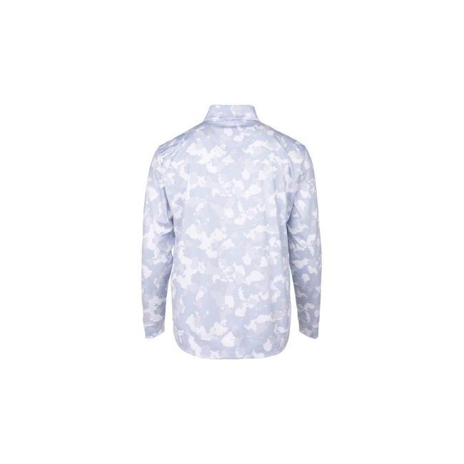 White & Grey Camo 1/4 Zip Pullover - Mack Trucks