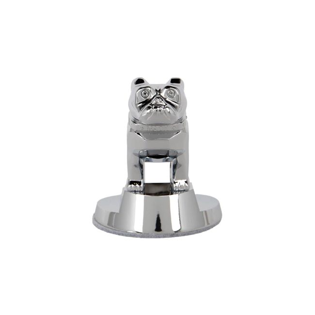 Chrome Bulldog Paperweight with Collector Box - Mack Trucks