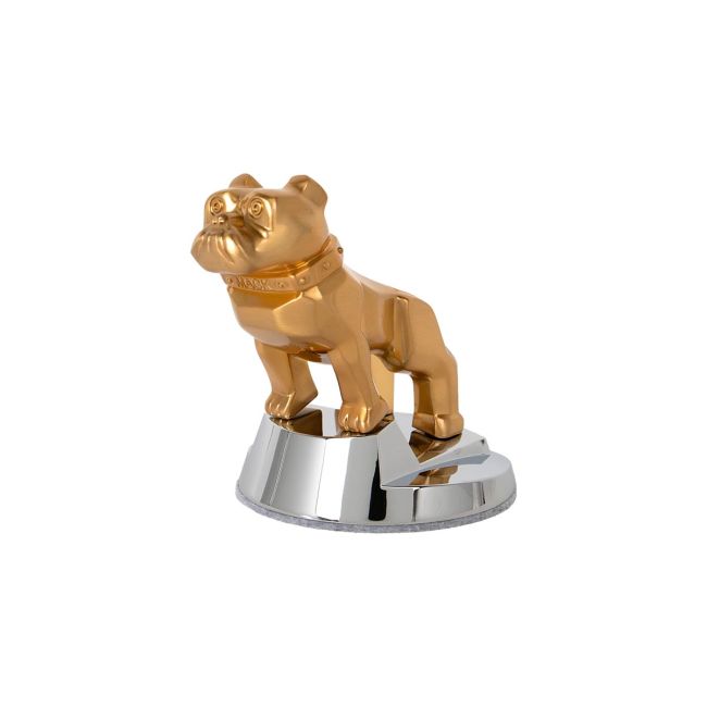 Gold Bulldog Paperweight with Collector Box - Mack Trucks