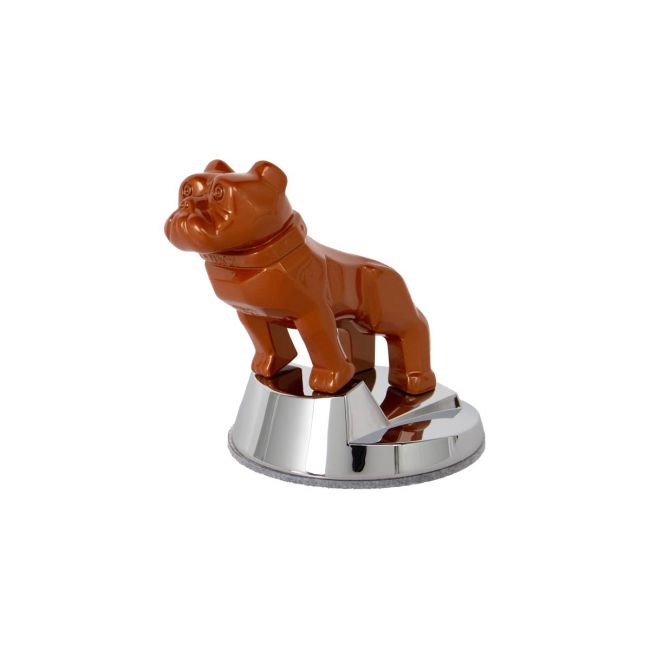 Copper Bulldog Paperweight with Collector Box - Mack Trucks