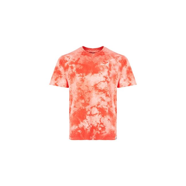 red tie dye graphic tee