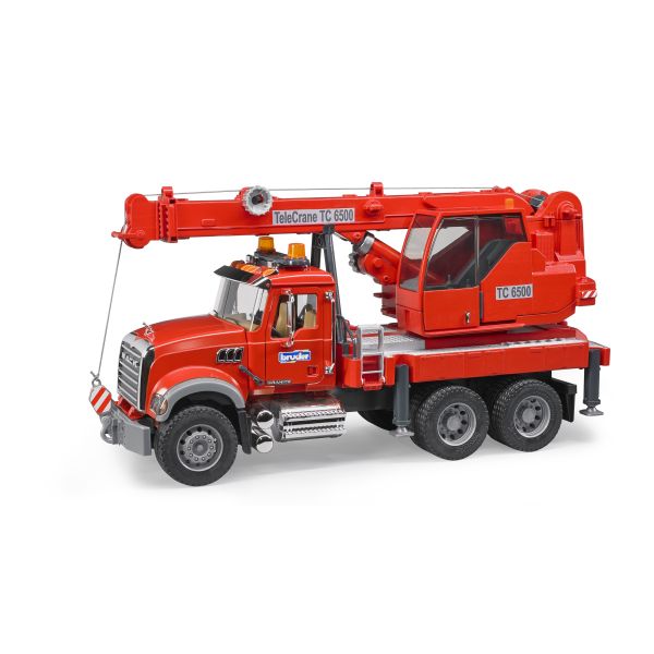 Mack Granite Bruder® Red Crane Toy Truck - Mack Trucks
