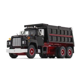 ダイキャストプロモーション　Mack R Model Mack R Model Black & Red Dump Truck Diecast - Mack Trucks